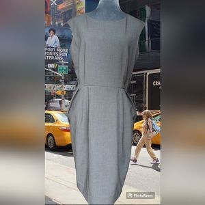 New Directions Sleeveless Grey Business Casual Dress Size 10